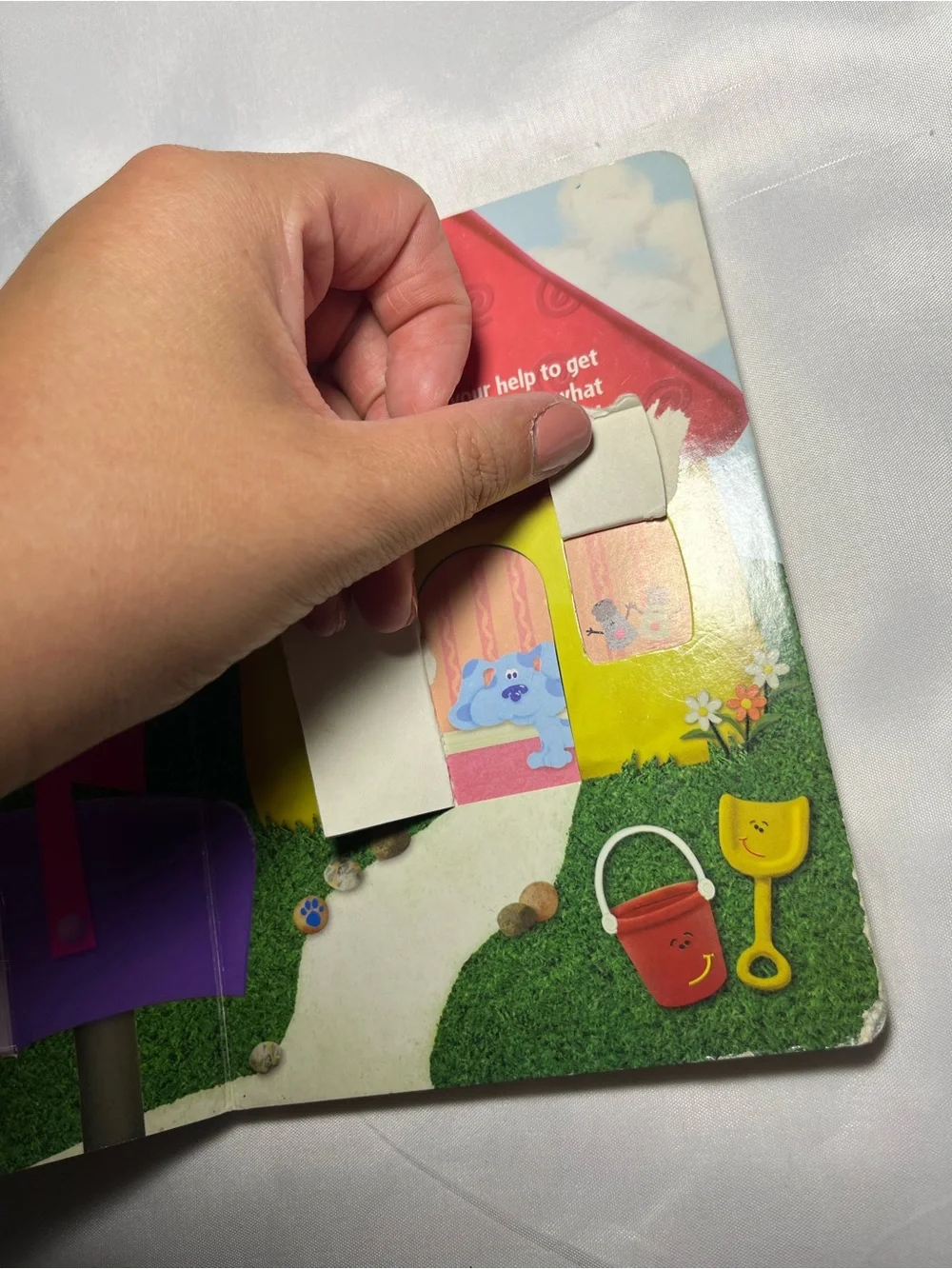 Vintage Blue’s Clues Blue’s #1 Picnic Board Book 1998 Buster Yablonsky Flap Book